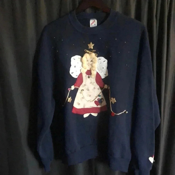 Ugly‎ Christmas Angel Sweater XL - Picture 1 of 4